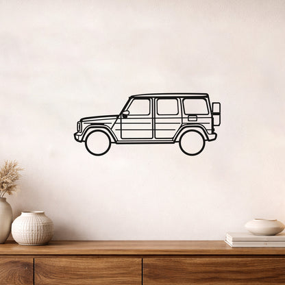 Mercedes G Class Metal Duvar Tablosu Efsanevi Off-Road Tasarımı Metal Dekor