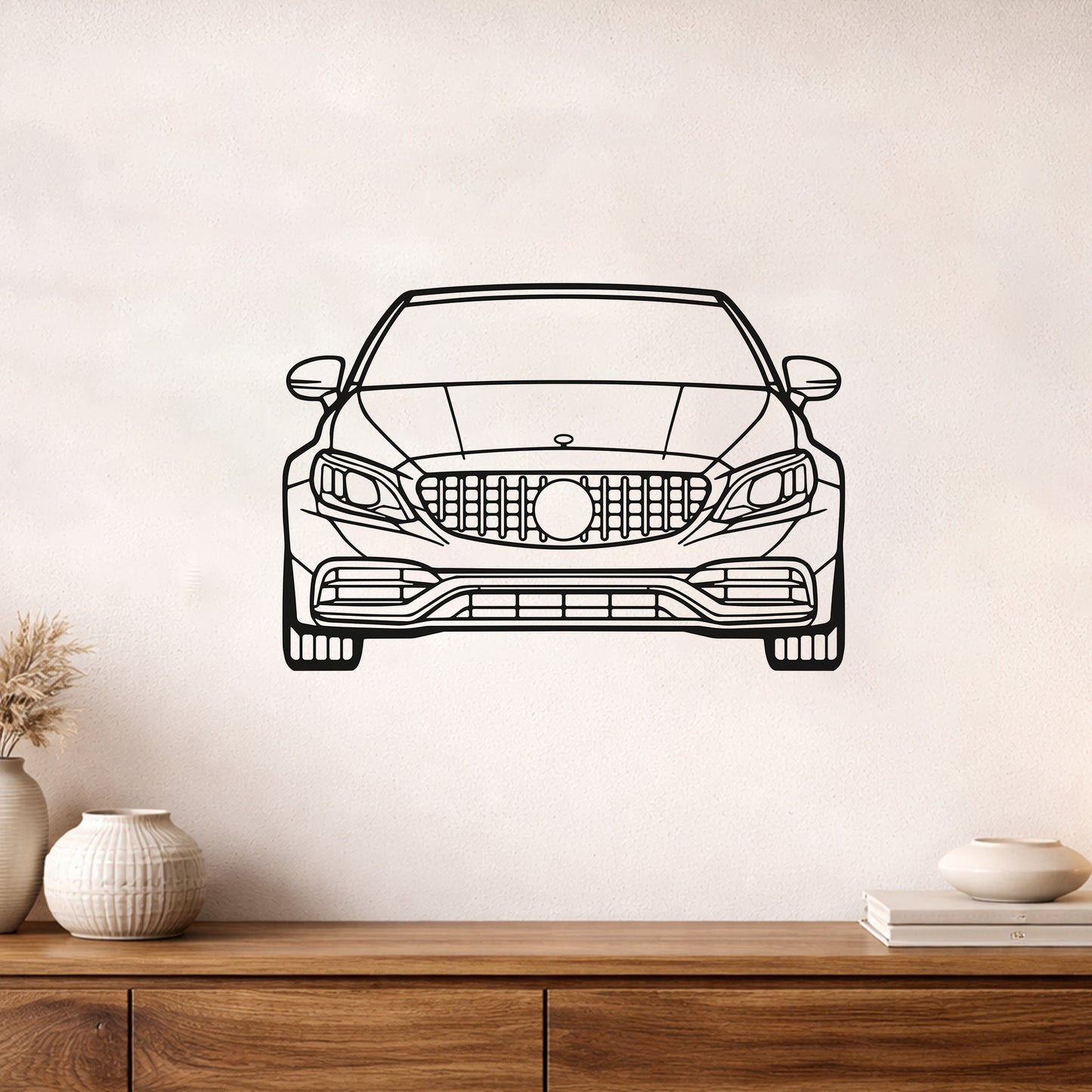 Mercedes G63 AMG Ön Görünüm Metal Duvar Tablosu Agresif Tasarım Metal Dekor