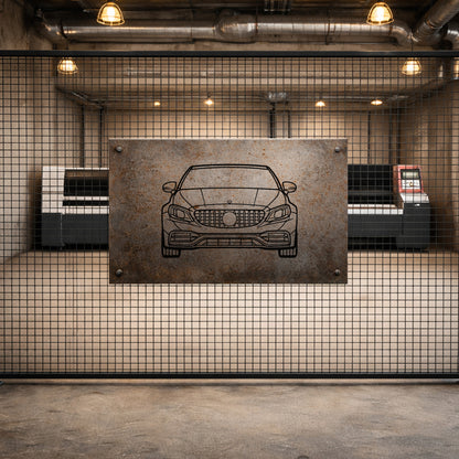 Mercedes G63 AMG Ön Görünüm Metal Duvar Tablosu Agresif Tasarım Metal Dekor