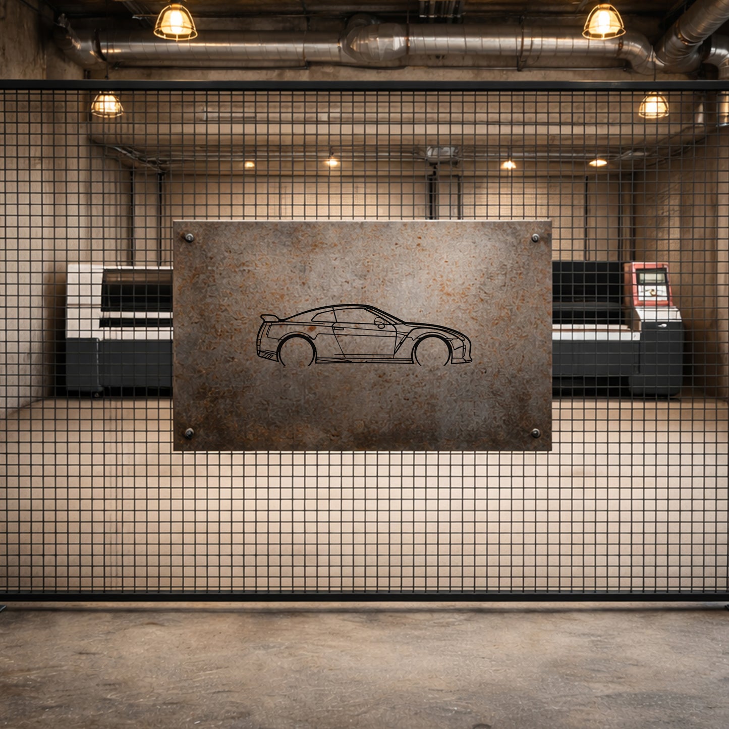 Nissan GTR R35 Metal Duvar Tablosu Efsanevi JDM Dekoru