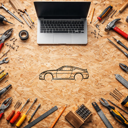 Nissan 350Z Metal Duvar Tablosu Modern Araba Sanatı