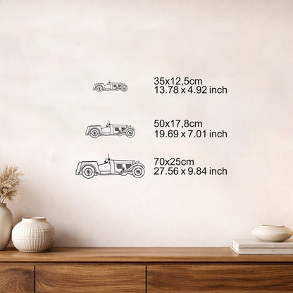 Antika Klasik Araba Metal Duvar Tablosu Retro Dekoratif Obje