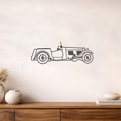 Antika Klasik Araba Metal Duvar Tablosu Retro Dekoratif Obje