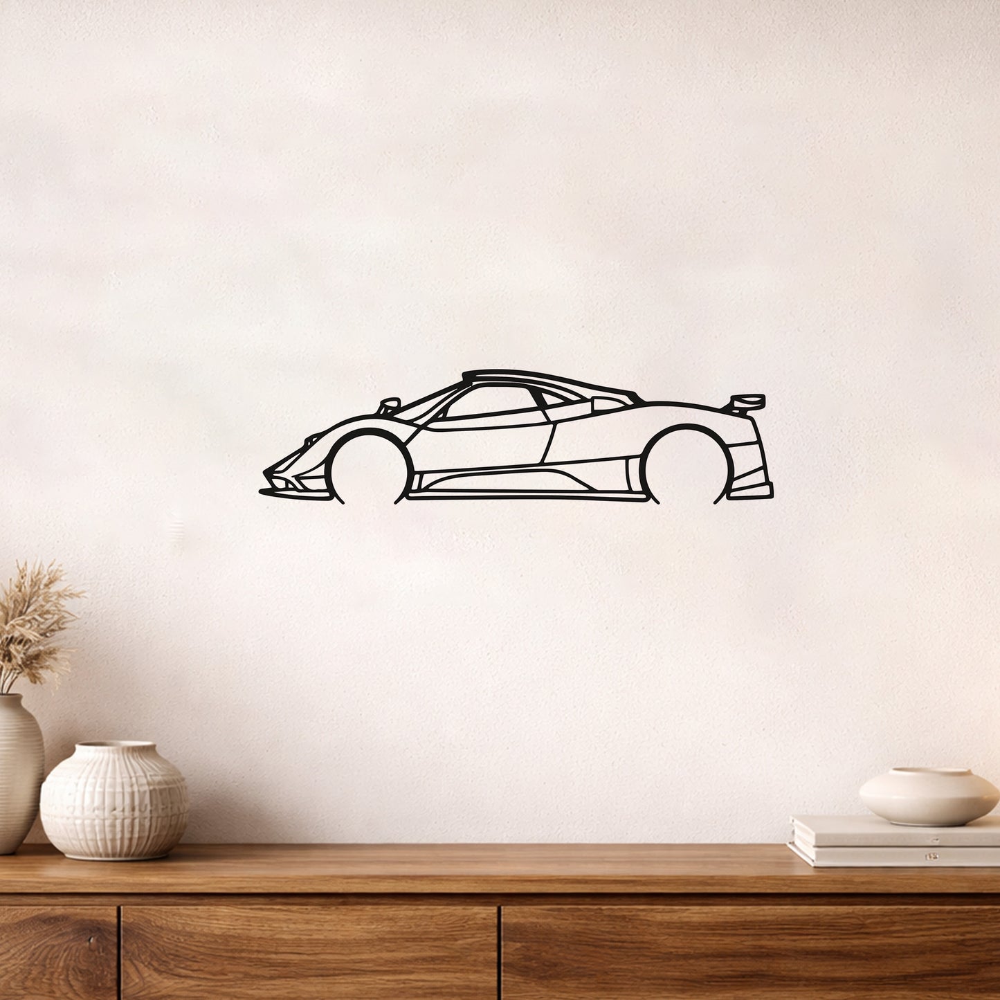 Pagani Zonda Cinque Metal Duvar Tablosu - Luks Spor Araba Dekoru