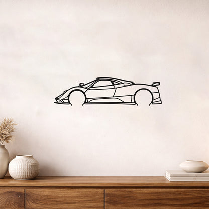 Pagani Zonda Cinque Metal Duvar Tablosu - Luks Spor Araba Dekoru