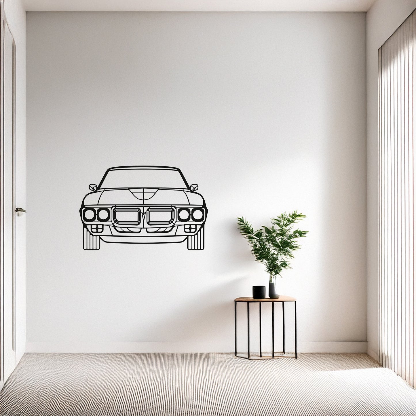 Pontiac Firebird Metal Duvar Tablosu - Amerikan Kasli Araba Dekoru