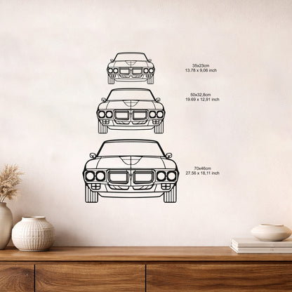 Pontiac Firebird Metal Duvar Tablosu - Amerikan Kasli Araba Dekoru