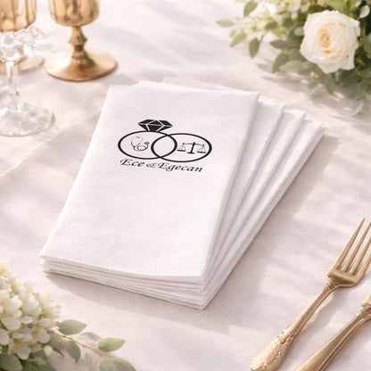 Düğün Nişan Kına İçin Meslek Temalı Baskılı Peçete – Kişiye Özel Peçete