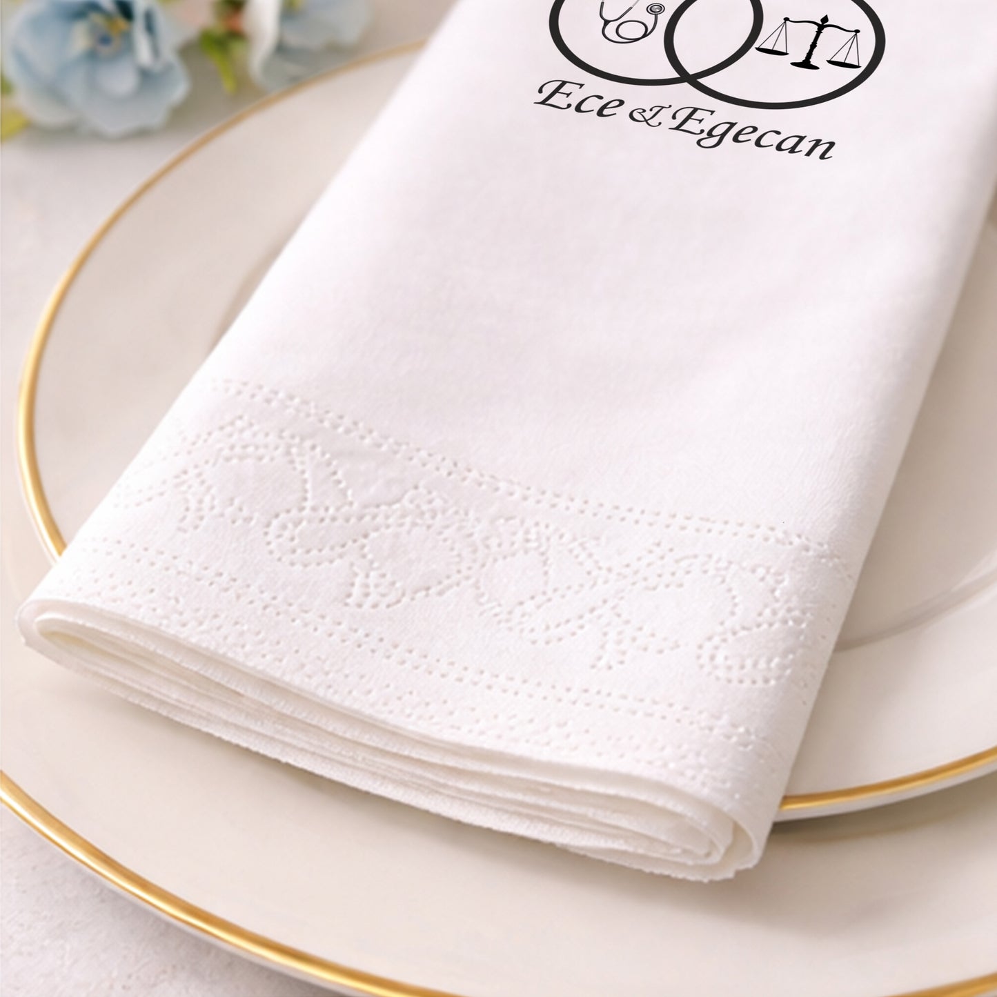 Düğün Nişan Kına İçin Meslek Temalı Baskılı Peçete – Kişiye Özel Peçete