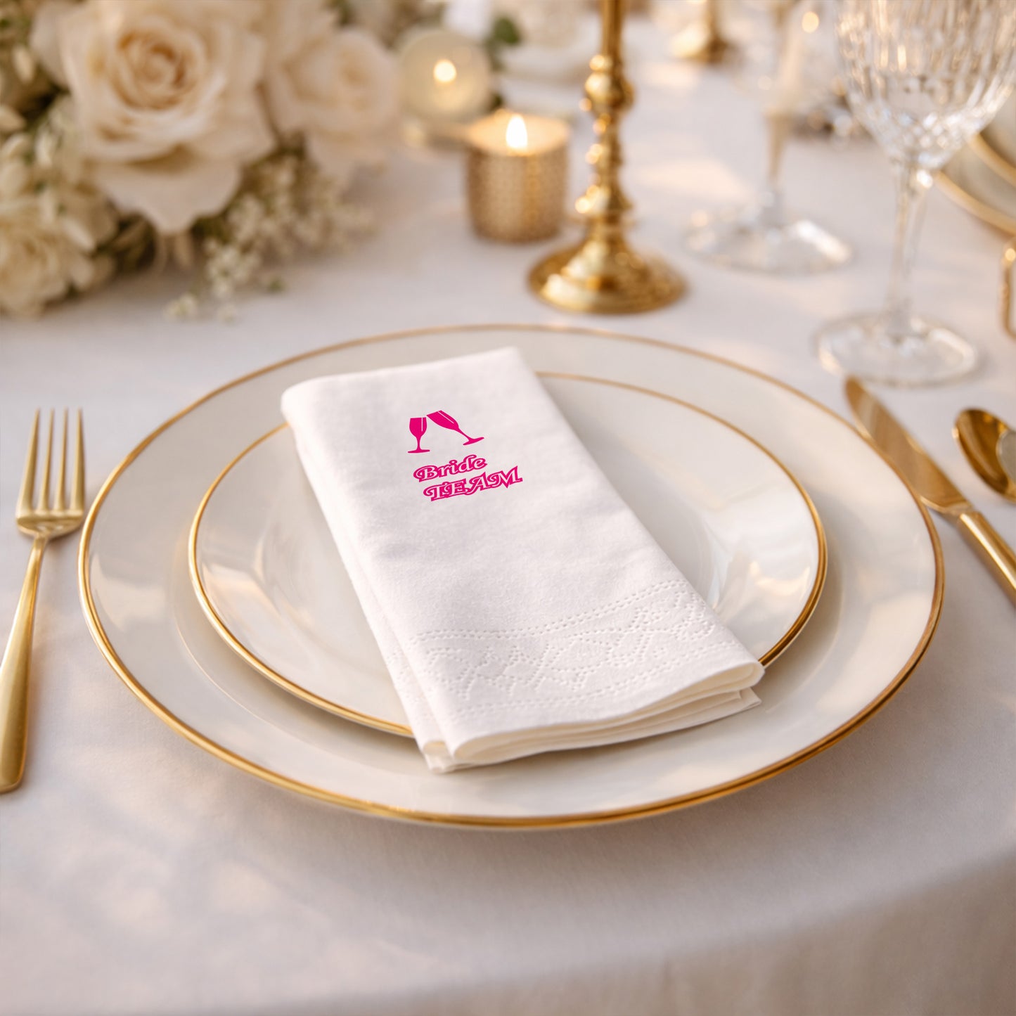 Bride Team Temalı Kişiye Özel Bekarlığa Veda ve Kına Peçetesi