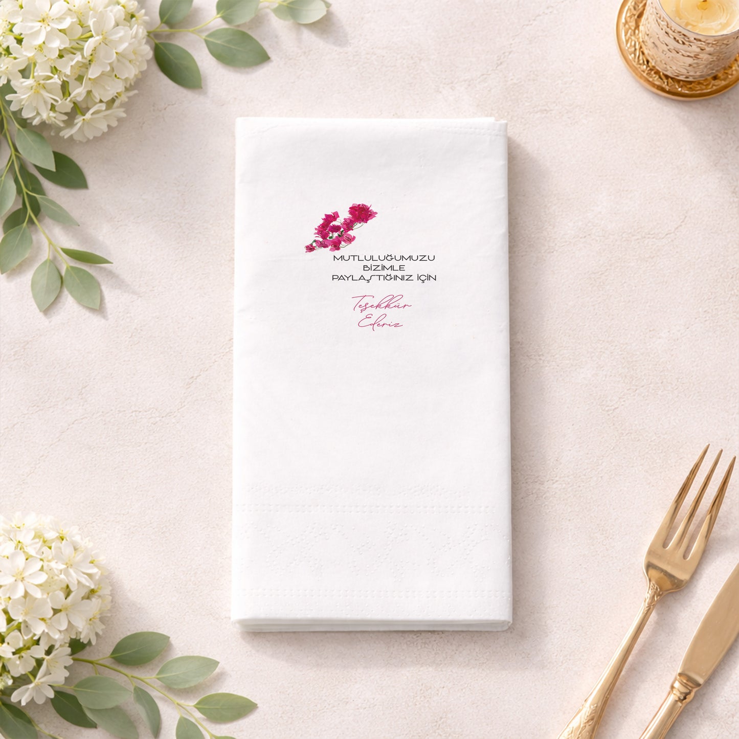 Kişiye Özel Bride To Be İllüstrasyonlu Bekarlığa Veda Peçetesi