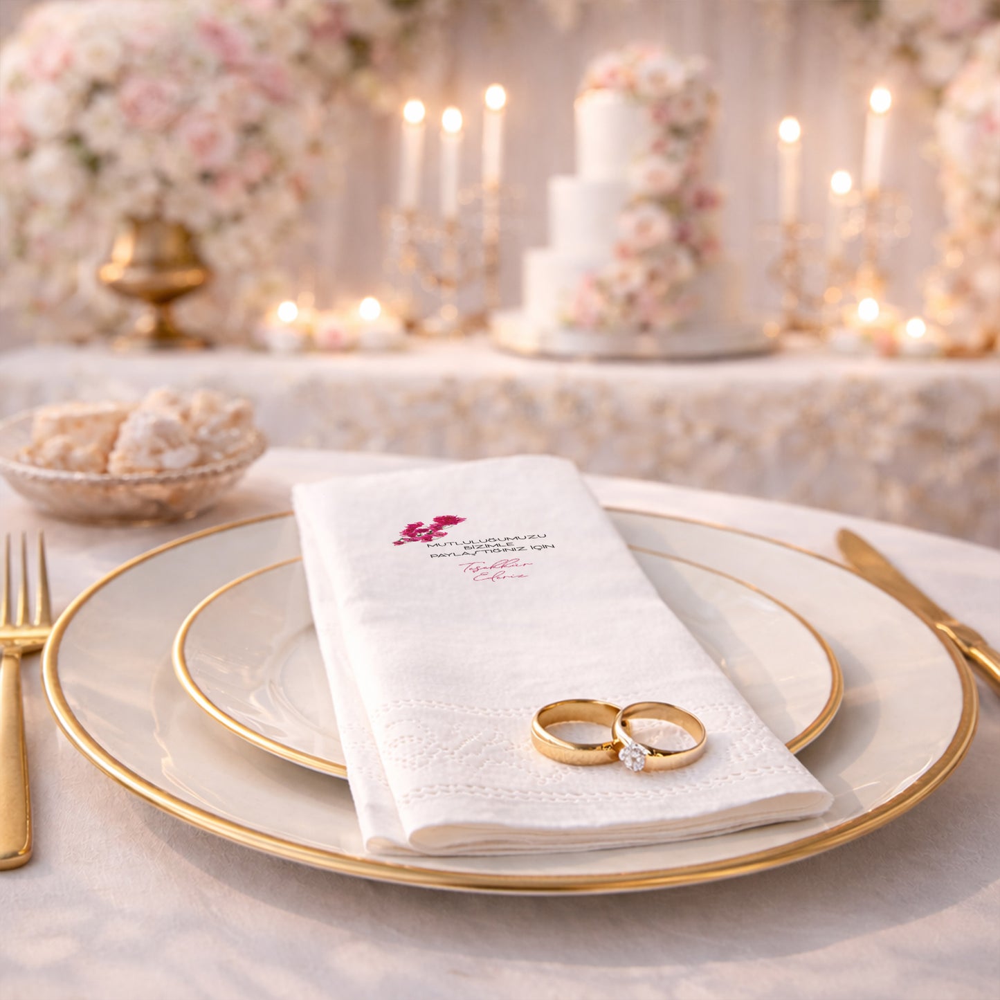 Kişiye Özel Bride To Be İllüstrasyonlu Bekarlığa Veda Peçetesi