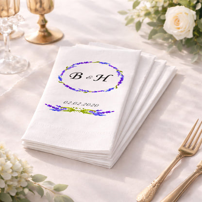 Hat Yazılı Dini Temalı İsimli Nikah ve Düğün Peçetesi