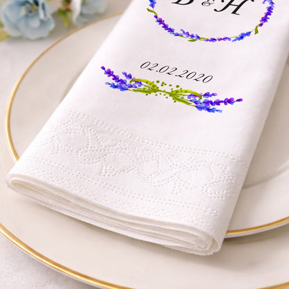 Hat Yazılı Dini Temalı İsimli Nikah ve Düğün Peçetesi