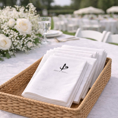 Ayetli Minimal Tasarım Nikah ve Düğün Organizasyon Peçetesi