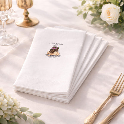 Seda Gelin’in Kınası Temalı Figürlü Kına Peçetesi