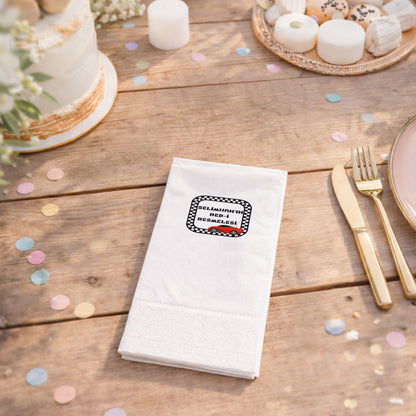 Yarış Arabalı Temalı Erkek Bebek Bed-i Besmele Peçetesi