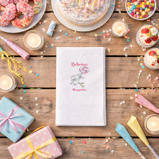 Aile Temalı Kişiye Özel İyi Ki Doğdunuz Peçetesi