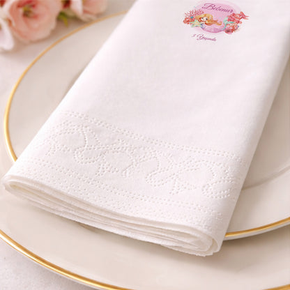 Deniz Kızı Temalı Bebenur 5 Yaş Doğum Günü Peçetesi