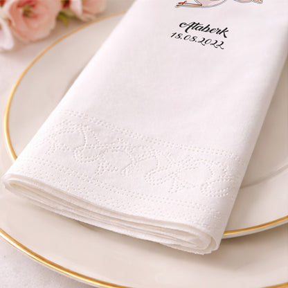 Ataberk İsme Özel Leylek Temalı Yeni Doğan Ve Mevlüt Peçetesi