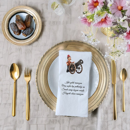 Kidzia Ramazan Desenli Top Atışı Baskılı Peçete – 33x33 cm Çift Katlı, 20’li Paket