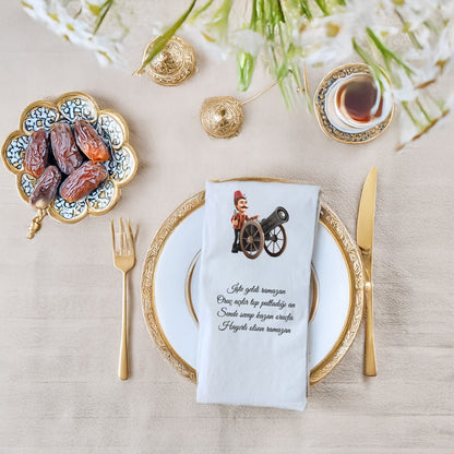 Kidzia Ramazan Desenli Top Atışı Baskılı Peçete – 33x33 cm Çift Katlı, 20’li Paket