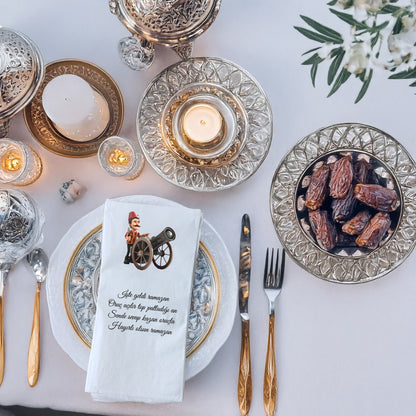 Kidzia Ramazan Desenli Top Atışı Baskılı Peçete – 33x33 cm Çift Katlı, 20’li Paket