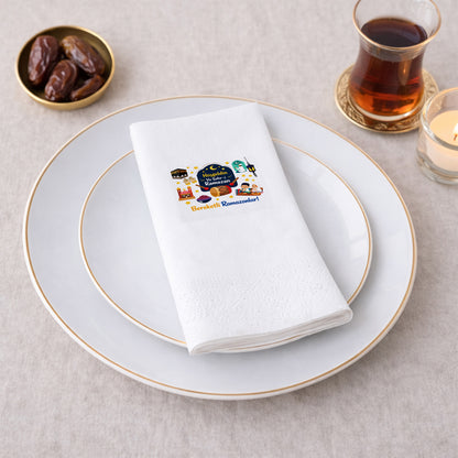 Ramazan Desenli Baskılı Peçete – Hoş Geldin Ya Şehr-i Ramazan | Bereketli Ramazanlar | 33x33 cm