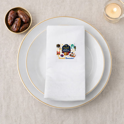 Ramazan Desenli Baskılı Peçete – Hoş Geldin Ya Şehr-i Ramazan | Bereketli Ramazanlar | 33x33 cm