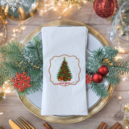 Classic Christmas Tree Happy New Year Peçete – 33x33 cm, 20’li