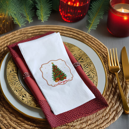 Classic Christmas Tree Happy New Year Peçete – 33x33 cm, 20’li