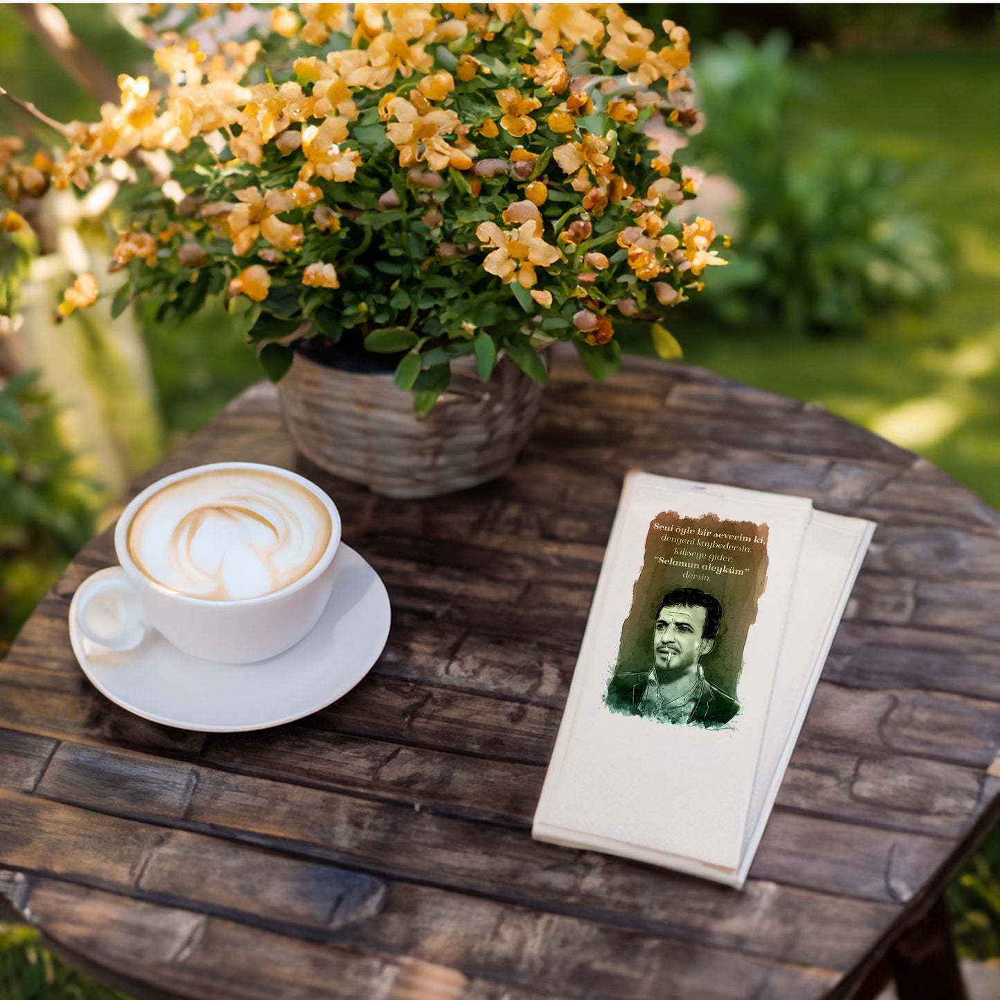 Kidzia Yeşilçam Temalı Baskılı Peçete – 33x33cm, 20’li Paket, Çift Katlı Selülozik Peçete