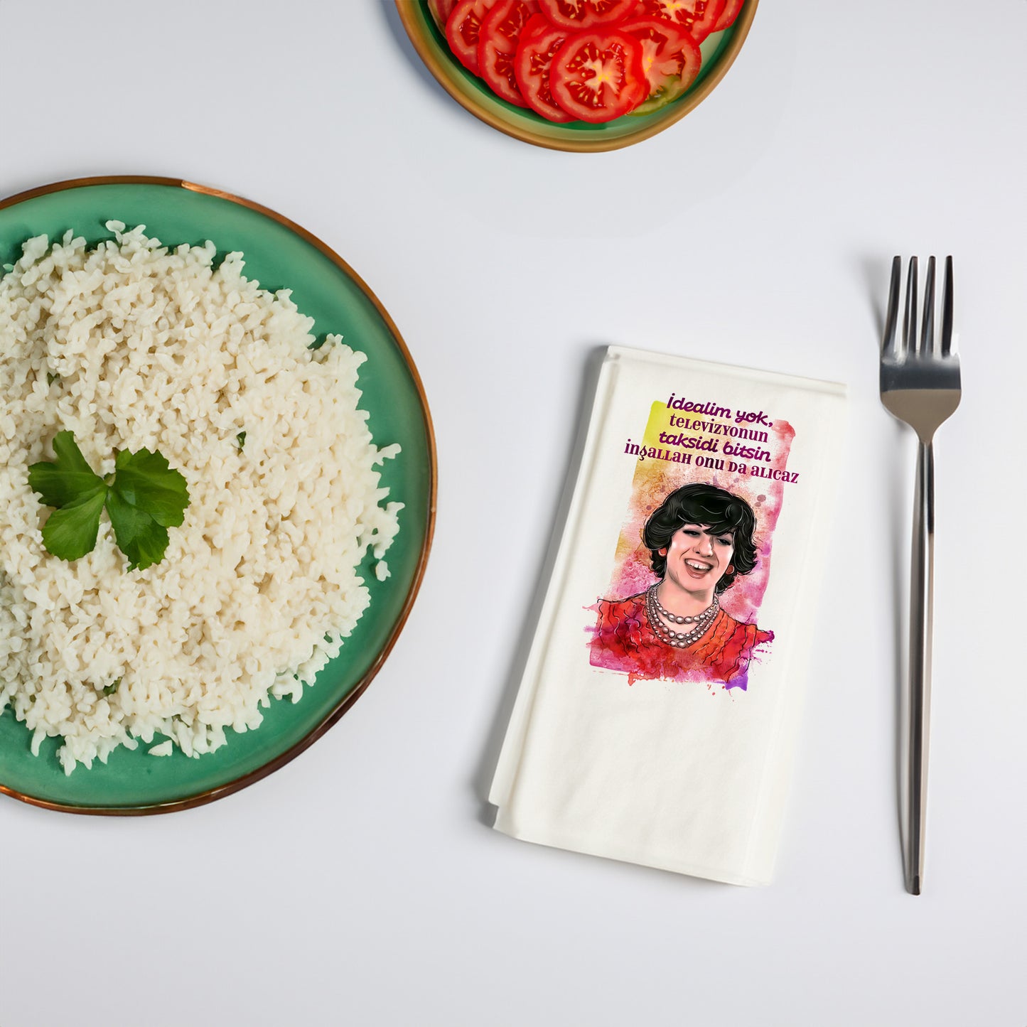 Kidzia Yeşilçam Komik Replik Baskılı Peçete – 33x33cm, Çift Katlı, 20’li Paket