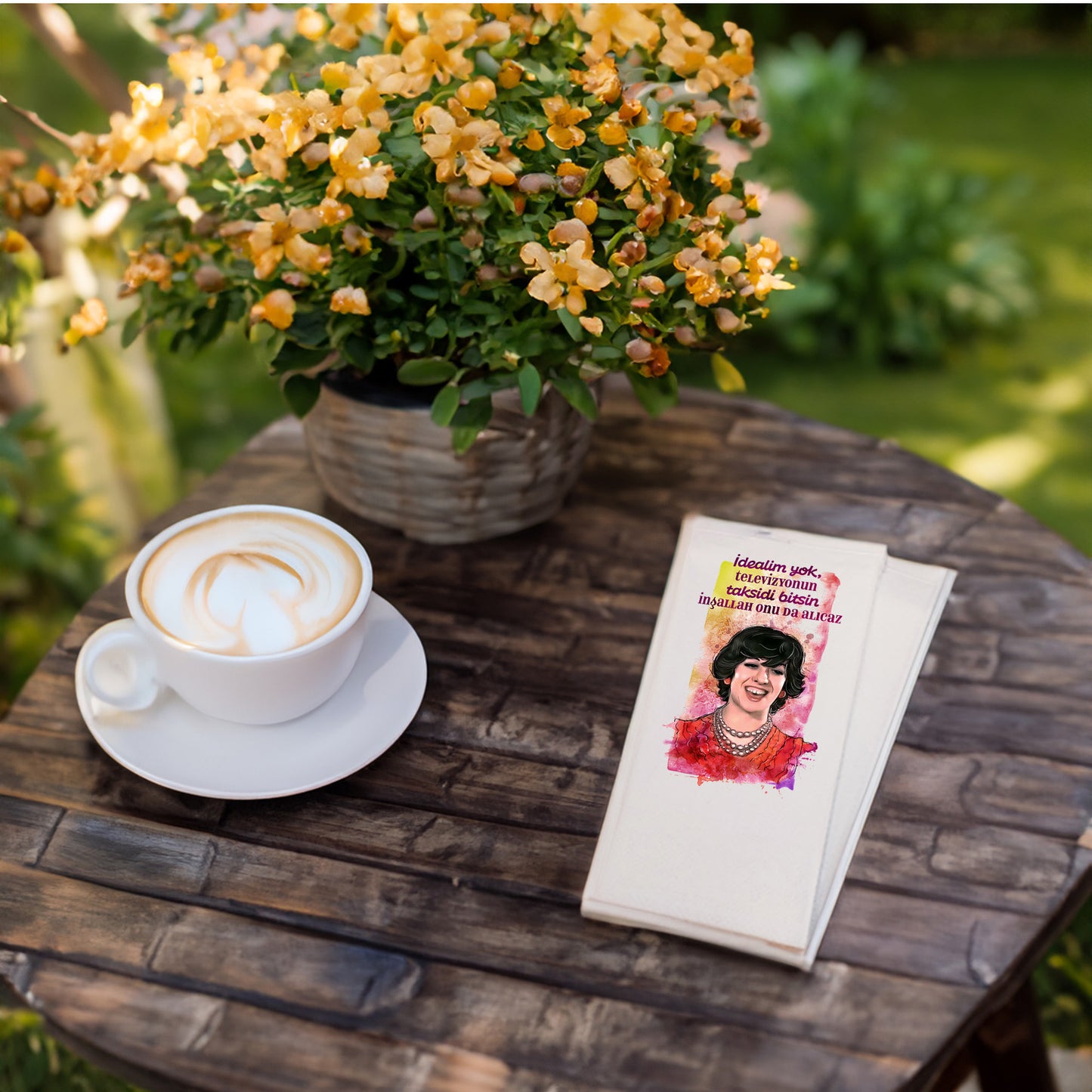 Kidzia Yeşilçam Komik Replik Baskılı Peçete – 33x33cm, Çift Katlı, 20’li Paket