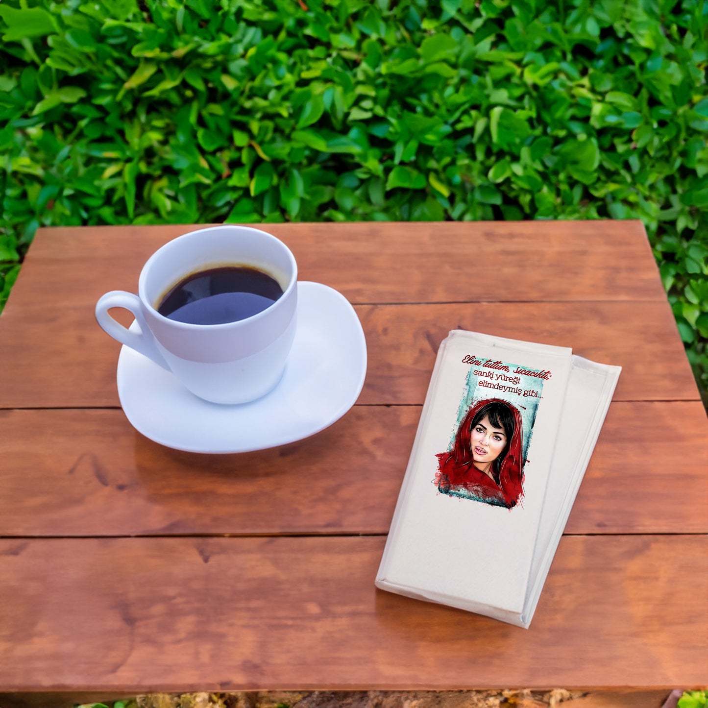 Kidzia Yeşilçam Elini Tuttum Sıcacıktı Baskılı Peçete – 20’li Paket | 33x33 cm Çift Katlı Selülozik