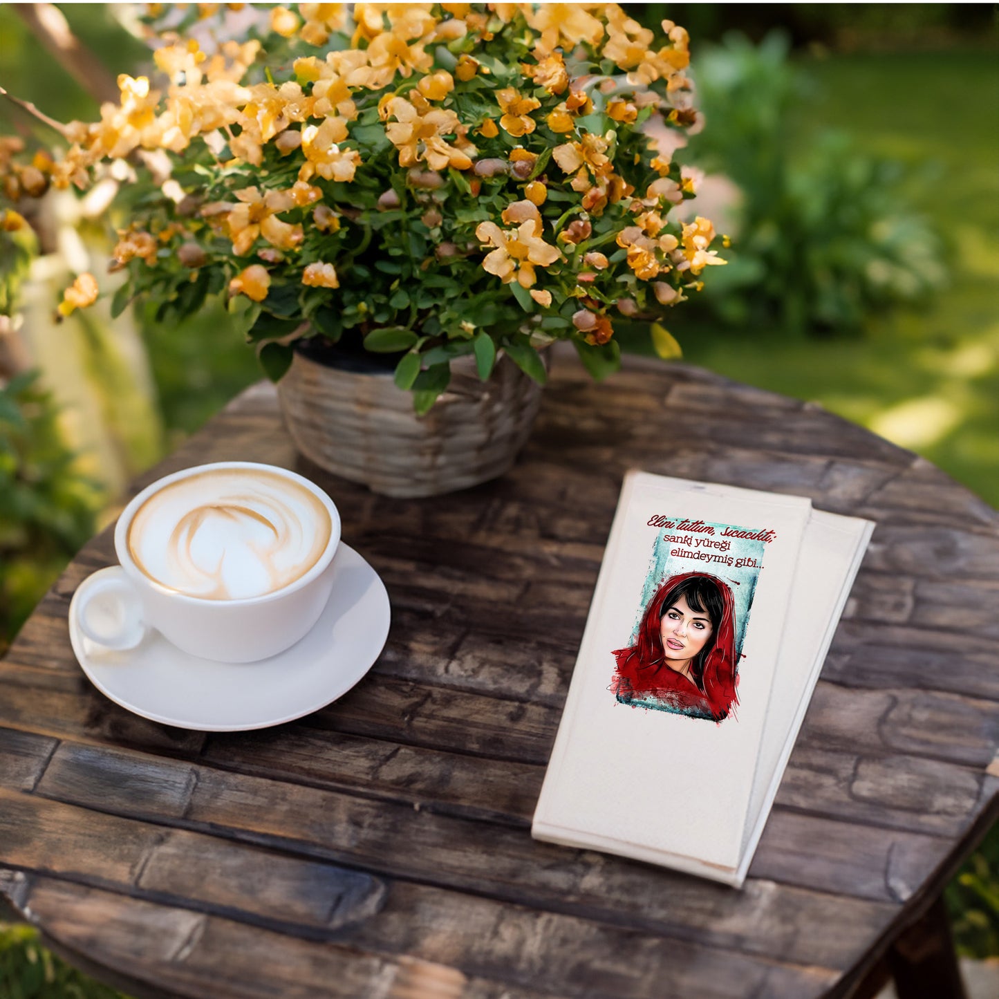 Kidzia Yeşilçam Elini Tuttum Sıcacıktı Baskılı Peçete – 20’li Paket | 33x33 cm Çift Katlı Selülozik