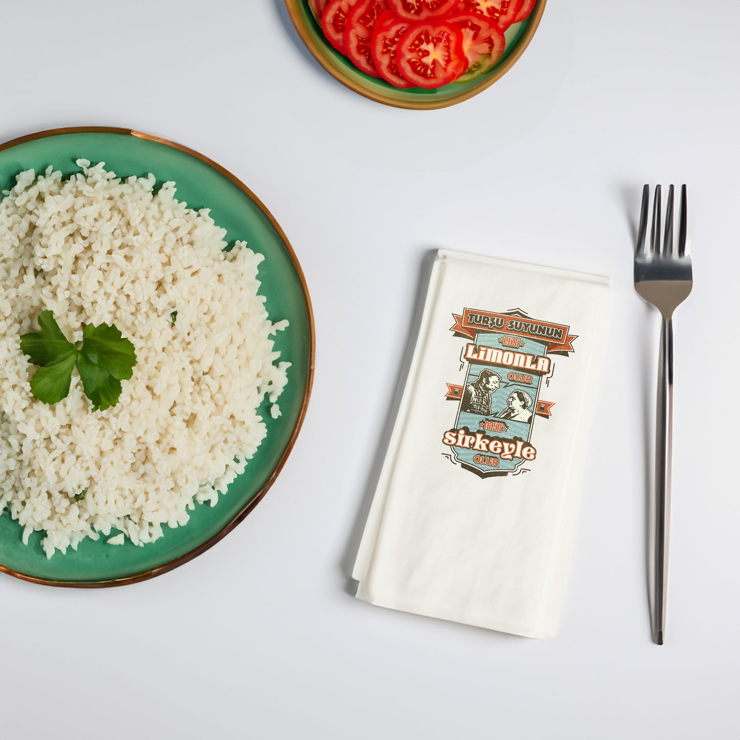 Kidzia Yeşilçam Temalı “Turşu Suyu Limonla mı Sirkeyle mi Olur?” Baskılı Peçete – 20’li Paket (33x33 cm, Çift Katlı)