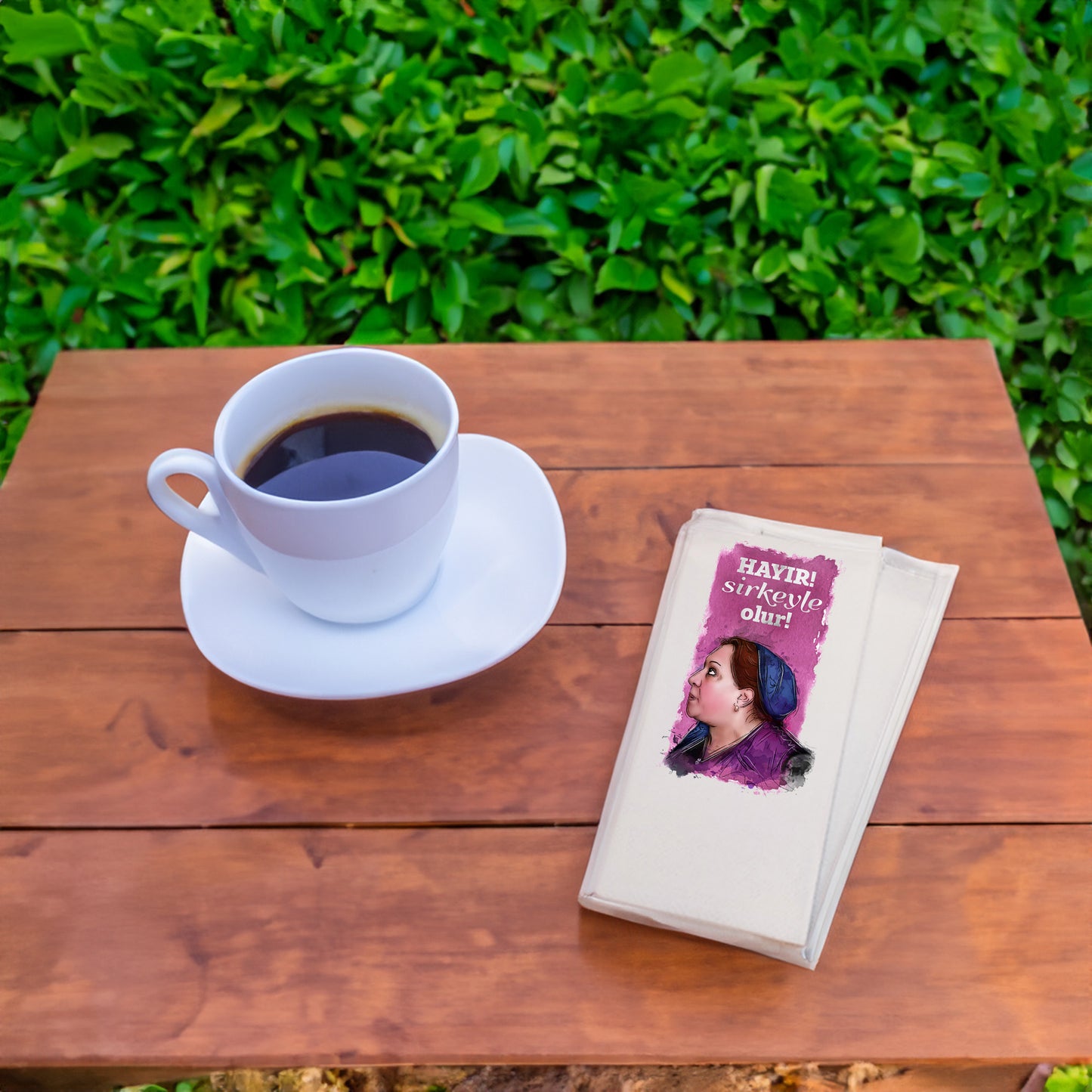 Kidzia Yeşilçam Baskılı Peçete – “Hayır! Sirkeyle Olur!” | 33x33 cm Çift Katlı, 20’li Paket