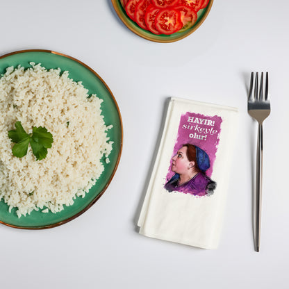 Kidzia Yeşilçam Baskılı Peçete – “Hayır! Sirkeyle Olur!” | 33x33 cm Çift Katlı, 20’li Paket