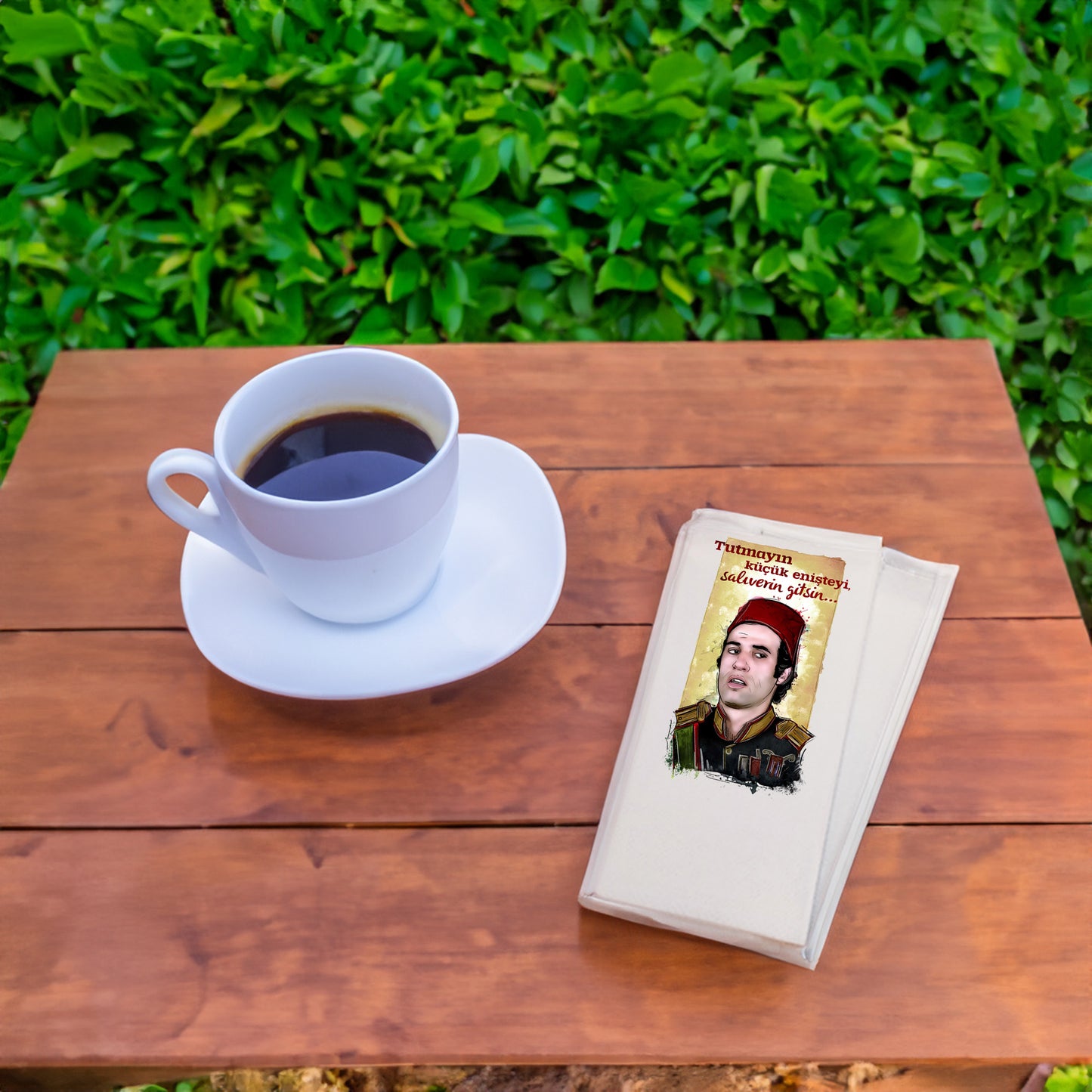 Kidzia Yeşilçam Küçük Enişte Baskılı Peçete – 33x33 cm Çift Katlı (20’li Paket)