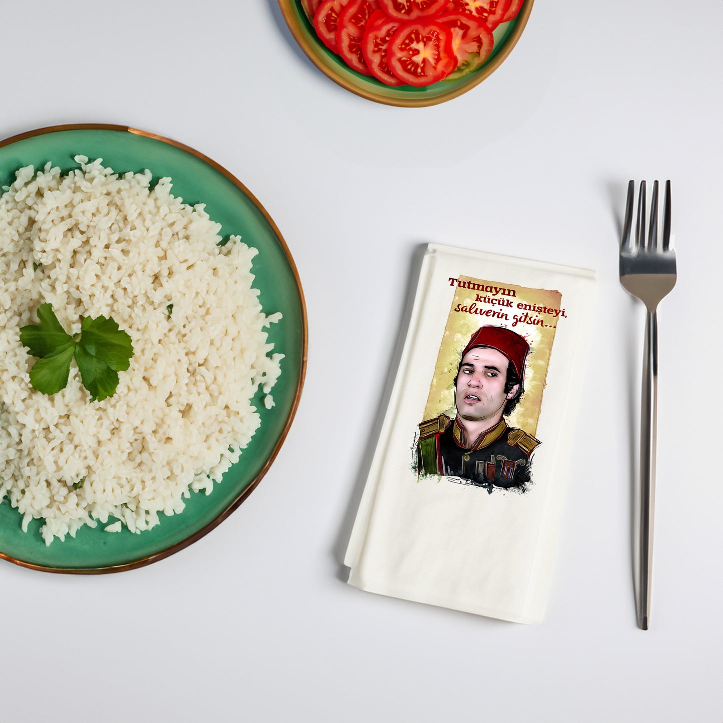 Kidzia Yeşilçam Küçük Enişte Baskılı Peçete – 33x33 cm Çift Katlı (20’li Paket)