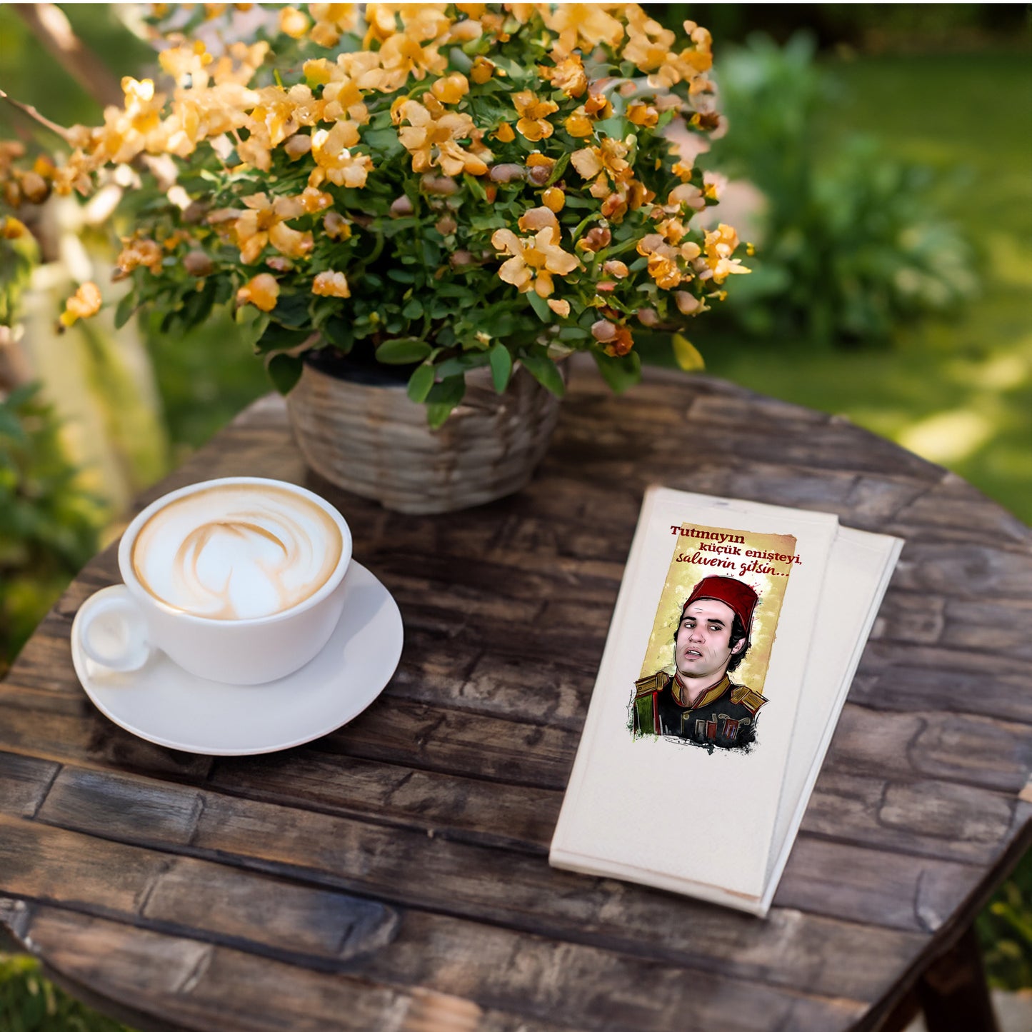 Kidzia Yeşilçam Küçük Enişte Baskılı Peçete – 33x33 cm Çift Katlı (20’li Paket)