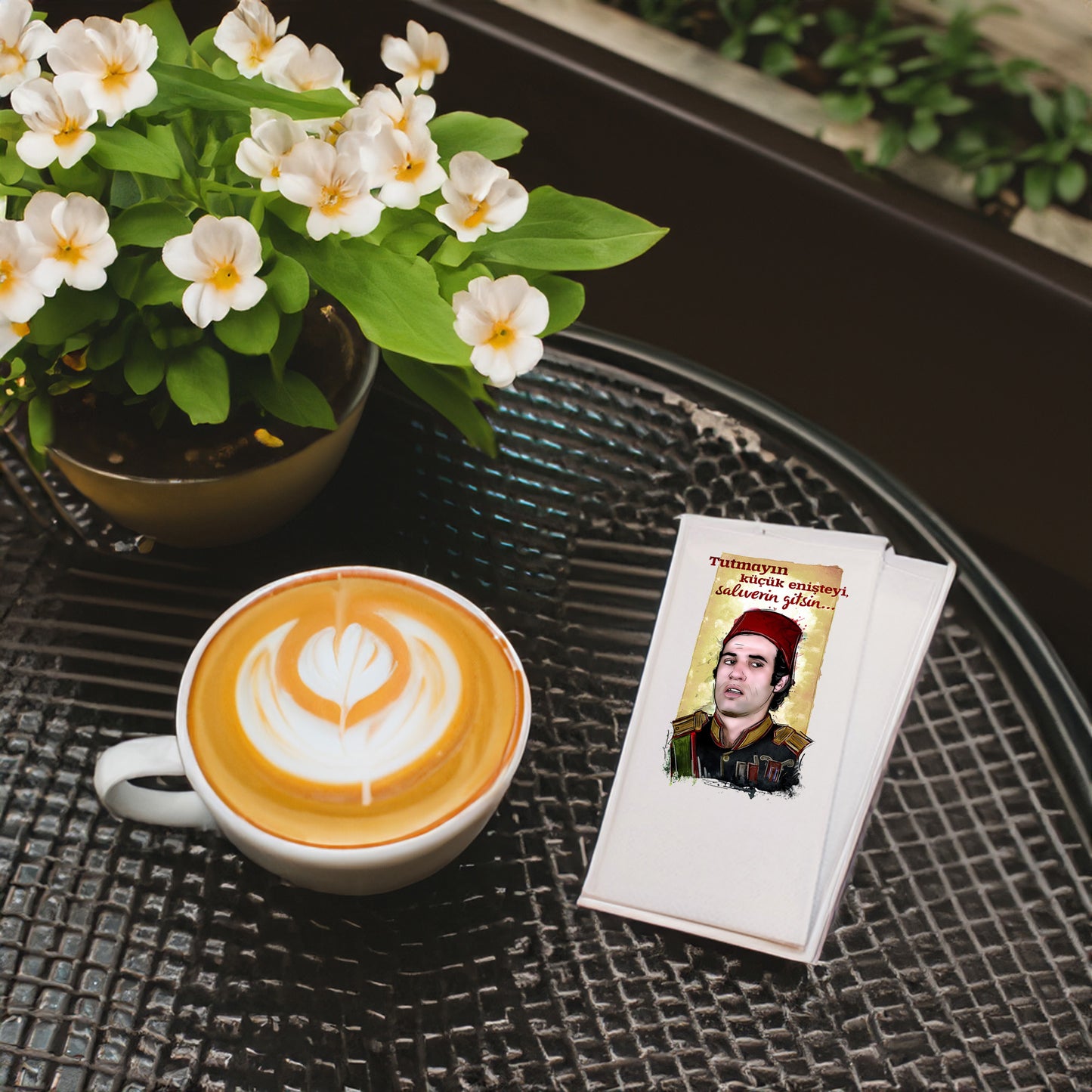 Kidzia Yeşilçam Küçük Enişte Baskılı Peçete – 33x33 cm Çift Katlı (20’li Paket)