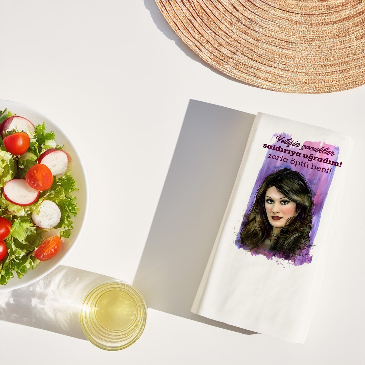 Kidzia Yeşilçam Desenli Baskılı Peçete – “Saldırıya Uğradım” Tasarım – 33x33 cm Garson Katlama (20'li Paket)