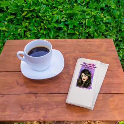 Kidzia Yeşilçam Desenli Baskılı Peçete – “Saldırıya Uğradım” Tasarım – 33x33 cm Garson Katlama (20'li Paket)