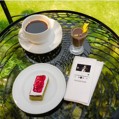 Kaç Kadeh Kırıldı Şarkı Temalı Baskılı Peçete – 33x33 cm | 20’li Paket