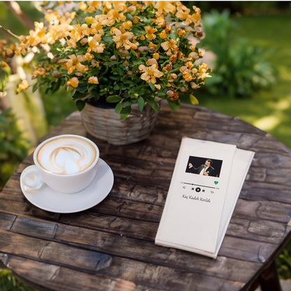 Kaç Kadeh Kırıldı Şarkı Temalı Baskılı Peçete – 33x33 cm | 20’li Paket