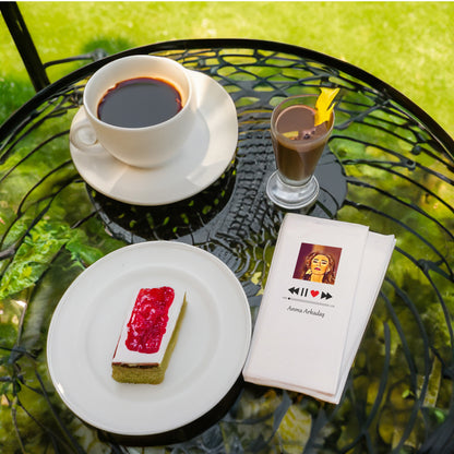 “Anma Arkadaş Şarkı Tasarımlı Baskılı Peçete – 33x33cm Müzik Temalı 20’li Paket”