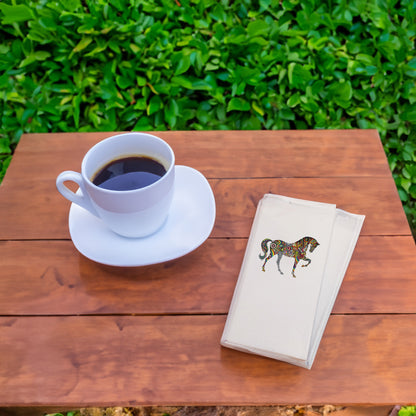 Mandala Desenli At Figürlü Renkli Baskılı Peçete – 33x33cm, 20’li Paket