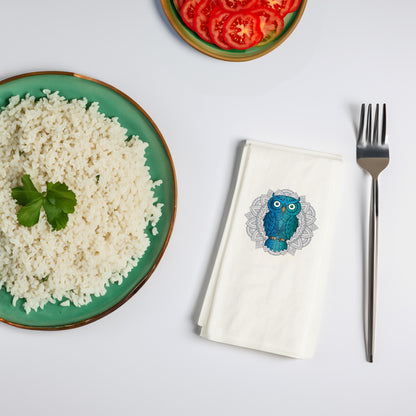 Mandala Baykuş Desenli Baskılı Peçete – 33x33 cm, Çift Katlı, 20’li Paket